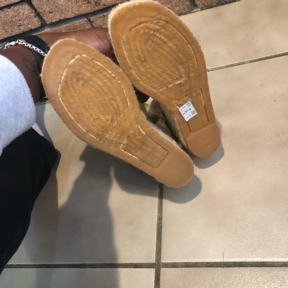 Anya Hindmarch Ankle Wrap Espadrille Wedges - Picture 5 of 7